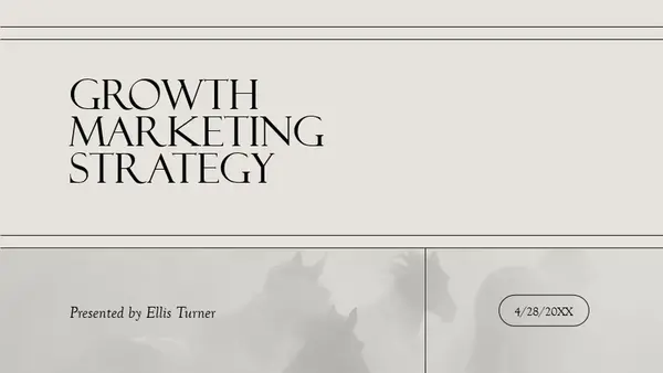 Classical neutrals marketing presentation brown modern simple