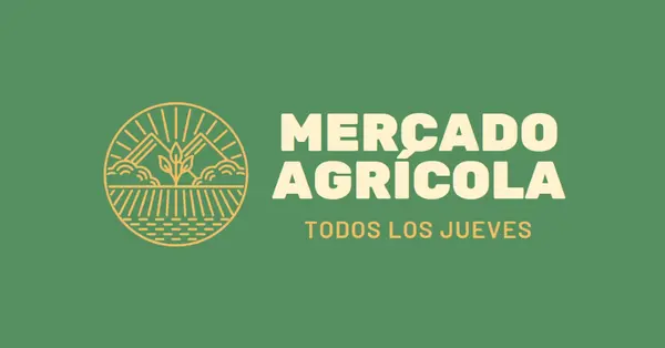 Ven al mercado de agricultores green clean,simple,logo,organic,typographic,rustic