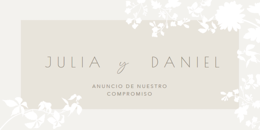 Jardín del amor gray vintage-botanical