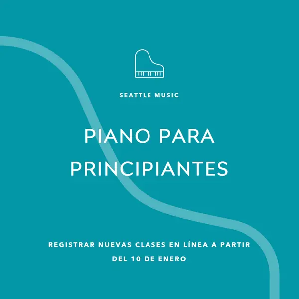 Clases de piano blue modern-simple