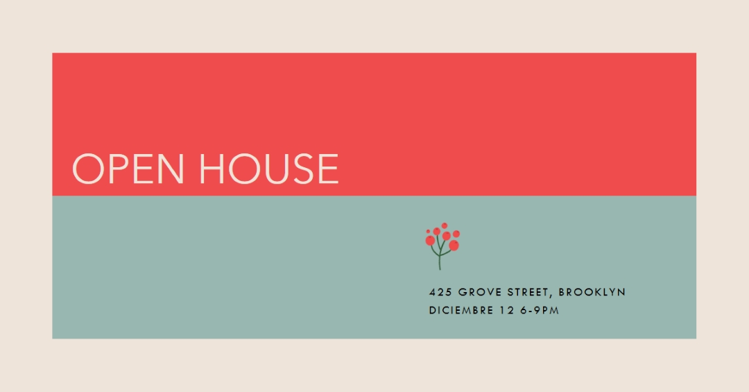 Casa de puertas abiertas artsy red modern-simple