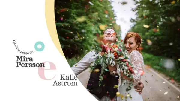 Álbum contemporâneo de fotos de casamento modern simple